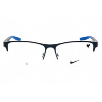 Nike Men's Eyeglasses - Satin Navy/Matte Midnight Half Rim Metal Frame | NIKE 8153 410 ,