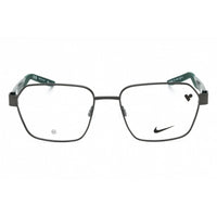 Nike Men's Eyeglasses - Satin Gunmetal Square Full Rim Metal Frame | NIKE 8155 070 ,