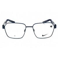 Nike Men's Eyeglasses - Satin Navy Square Full Rim Metal Frame | NIKE 8155 410 ,
