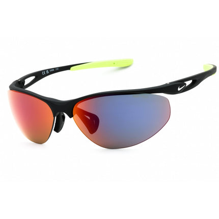 Nike Unisex Sunglasses - Matte Black Oval Half Rim Frame | NIKE AERIAL E DZ7353 011 ,