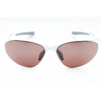 Nike Unisex Sunglasses - White Oval Half Rim Frame | NIKE AERIAL E DZ7353 100 ,