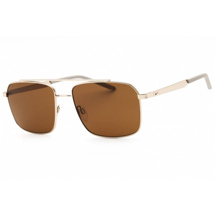 Nike Men's Sunglasses - Satin Gold Navigator Frame | NIKE TRAVELER STRIKE IB3676X 789 ,