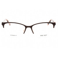 Nine West Women's Eyeglasses - Brown Cat Eye Half Rim Metal Frame | NW1101X 210 ,