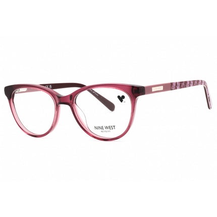 Nine West Women's Eyeglasses - Crystal Mauve Cat Eye Acetate Frame | NW5209 608 ,
