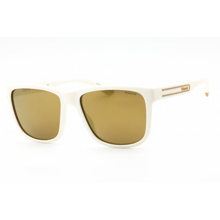Polaroid Core Men's Sunglasses - Matte White Square Plastic Frame | PLD 2155/S 06HT LM ,