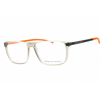Porsche Men's Eyeglasses - Grey Rectangular Full Rim Plastic Frame | P8327 E ,