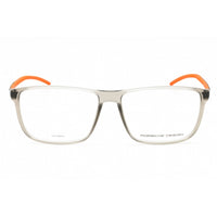 Porsche Men's Eyeglasses - Grey Rectangular Full Rim Plastic Frame | P8327 E ,