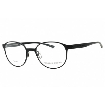 Porsche Men's Eyeglasses - Black Round Full Rim Metal Frame | P8345 A ,