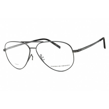 Porsche Men's Eyeglasses - Grey Aviator Full Rim Metal Frame | P8355 D ,