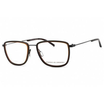 Porsche Men's Eyeglasses - Blue Grey Square Full Rim Metal Frame | P8365 D ,