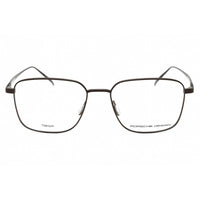 Porsche Men's Eyeglasses - Brown Square Full Rim Titanium Frame | P8372 D ,