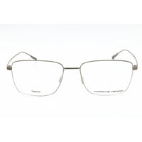 Porsche Men's Eyeglasses - Brown Square Full Rim Titanium Frame | P8382 D ,