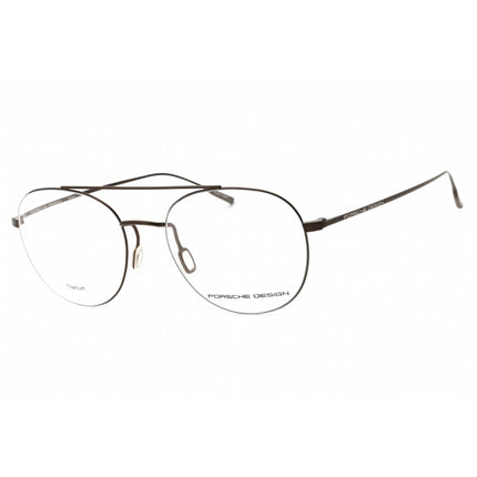 Porsche Men's Eyeglasses - Brown Aviator Full Rim Metal Frame | P8395 D ,