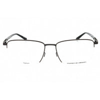Porsche Men's Eyeglasses - Brown Rectangular Half Rim Titanium Frame | P8730 C ,