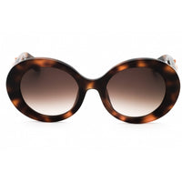 Roberto Cavalli Women's Sunglasses - Shiny Dark Havana Oval Frame | SRC010M 02BV ,