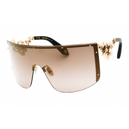 Roberto Cavalli Women's Sunglasses - Rose Gold Shield Rimless Frame | SRC015M 300G ,