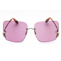 Roberto Cavalli Women's Sunglasses - Shiny Light Gold Rimless Frame | SRC061 0594 ,