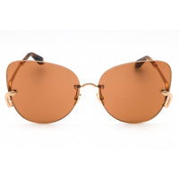 Roberto Cavalli Women's Sunglasses - Copper Cat Eye Rimless Metal Frame | SRC062 8FCX ,