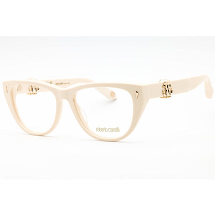 Roberto Cavalli Women's Eyeglasses - Shiny Full Cream Cat Eye Frame | VRC045 09X7 ,
