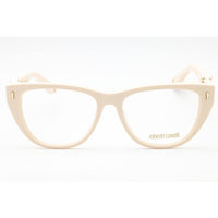 Roberto Cavalli Women's Eyeglasses - Shiny Full Cream Cat Eye Frame | VRC045 09X7 ,