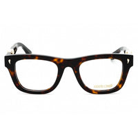 Roberto Cavalli Women's Eyeglasses - Shiny Dark Havana Square Frame | VRC052 01AY ,