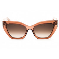 Salvatore Ferragamo Women's Sunglasses - Transparent Brown Cat Eye Frame | SF1043S 232 ,