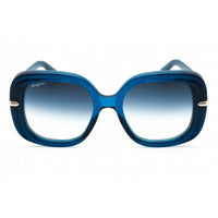 Salvatore Ferragamo Women's Sunglasses - Transparent Turquoise Frame | SF1058S 445 ,