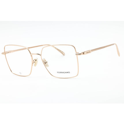 Salvatore Ferragamo Women's Eyeglasses - Rose Gold Square Metal Frame | SF2230 770 ,