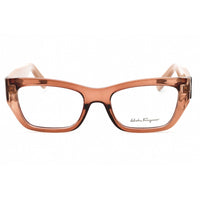 Salvatore Ferragamo Women's Eyeglasses - Transparent Brown Cat Eye Frame | SF2922 232 ,