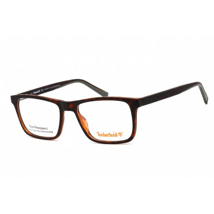 Timberland Men's Eyeglasses - Dark Havana Square Full Rim Plastic Frame | TB1596 052 ,