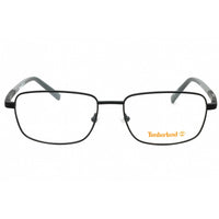 Timberland Men's Eyeglasses - Matte Black Rectangular Metal Frame | TB1726 002 ,