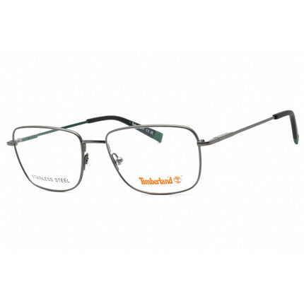 Timberland Men's Eyeglasses - Matte Dark Nickeltin Rectangular Frame | TB1844 007 ,