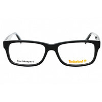 Timberland Men's Eyeglasses - Shiny Black Rectangular Acetate Frame | TB1847 001 ,