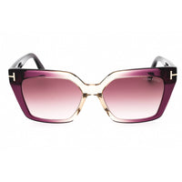 Tom Ford Women's Sunglasses - Violet/Other Square Full Rim Acetate Frame | FT1030 83Z ,