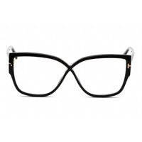 Tom Ford Women's Eyeglasses - Shiny Black Cat Eye Acetate Frame | FT5828-B 001 ,