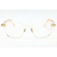 Tom Ford Men's Eyeglasses - Shiny Yellow Round Full Rim Acetate Frame | FT5858-D-B 039 ,