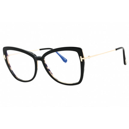 Tom Ford Women's Eyeglasses - Black/Other Cat Eye Acetate Frame | FT5882-B 005 ,