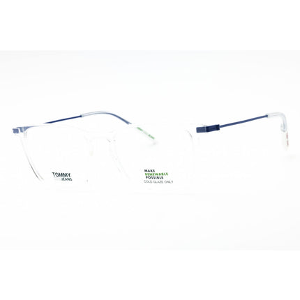 Tommy Hilfiger Unisex Eyeglasses - Crystal Blue Rectangular Frame | TJ 0061 QM4 ,