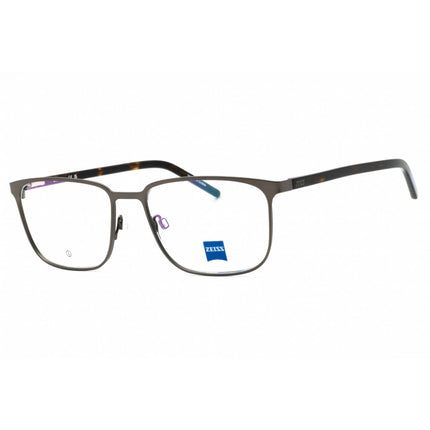 Zeiss Men's Eyeglasses - Matte Gunmetal Square Full Rim Metal Frame | ZS22400 070 ,