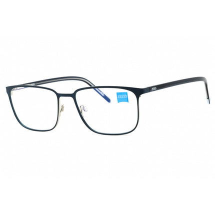 Zeiss Men's Eyeglasses - Matte Navy Square Full Rim Metal Frame | ZS22400 410 ,