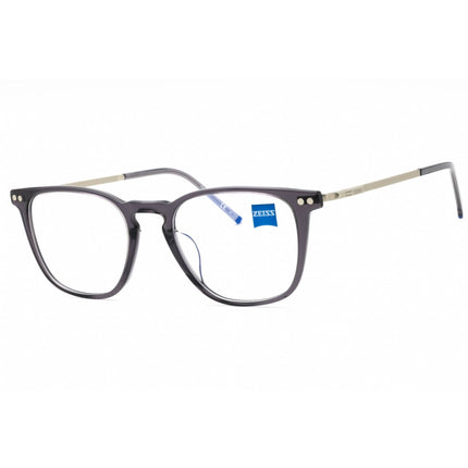 Zeiss Men's Eyeglasses - Crystal Smoke Square Full Rim Acetate Frame | ZS22701 020 ,