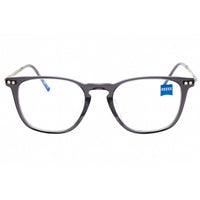 Zeiss Men's Eyeglasses - Crystal Smoke Square Full Rim Acetate Frame | ZS22701 020 ,