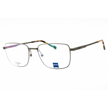 Zeiss Men's Eyeglasses - Satin Dark Grey Square Full Rim Titanium Frame | ZS24155 031 ,