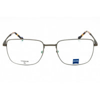 Zeiss Men's Eyeglasses - Satin Dark Grey Square Full Rim Titanium Frame | ZS24155 031 ,