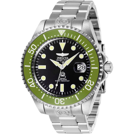 Invicta Men's Watch - Pro Diver Automatic Black Dial Silver Steel Bracelet | 27612 ,