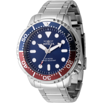 Invicta Men's Watch - Pro Diver Quartz Blue Dial Stainless Steel Bracelet | 47219 ,