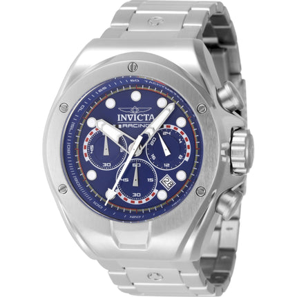 Invicta Men's Watch - Invicta Racing Chronograph Blue Dial Silver Bracelet | 47745 ,