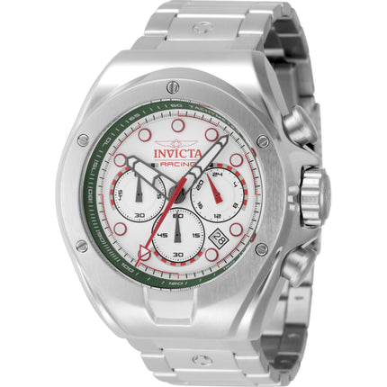 Invicta Men's Watch - Invicta Racing Chrono Green and White Dial Bracelet | 47746 ,