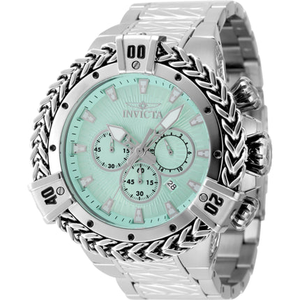 Invicta Men's Watch - Bolt Chronograph Turquoise Dial Silver Steel Bracelet | 48154 ,