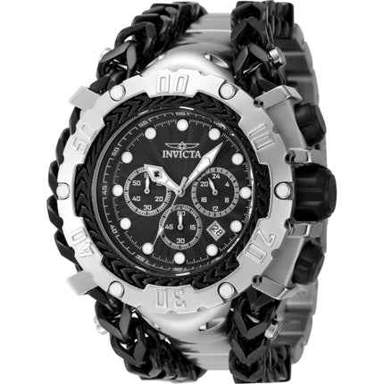 Invicta Men's Watch - Gladiator Chronograph Black Dial Two Tone Steel Bracelet | 48185 ,